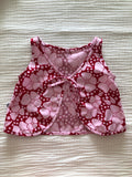 'RED & PINK' Sleeveless Top with Bloomers