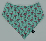 'FLAMINGO' basic bandana bib & burp cloth 2 piece set