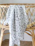 Baby wrap/swaddle 'ASPEN' sweet pea gauze