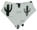 zzOrganic cotton basic bandana bib 'WATERCOLOUR CACTUS'