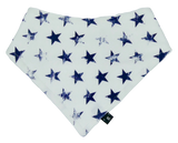 zzOrganic cotton basic bandana bib 'NAVY STARS'