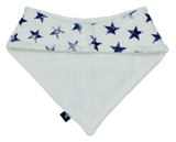 zzOrganic cotton basic bandana bib 'NAVY STARS'