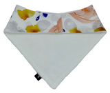 zzOrganic cotton basic bandana bib 'GENEVIEVE FLORAL'