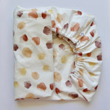 PILLOWCASE & COT SHEET SET 'WATERCOLOUR DOTS'