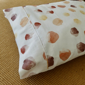 PILLOWCASE & COT SHEET SET 'WATERCOLOUR DOTS'