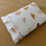 PILLOWCASE & COT SHEET SET 'SUN MOON & RAINBOWS'