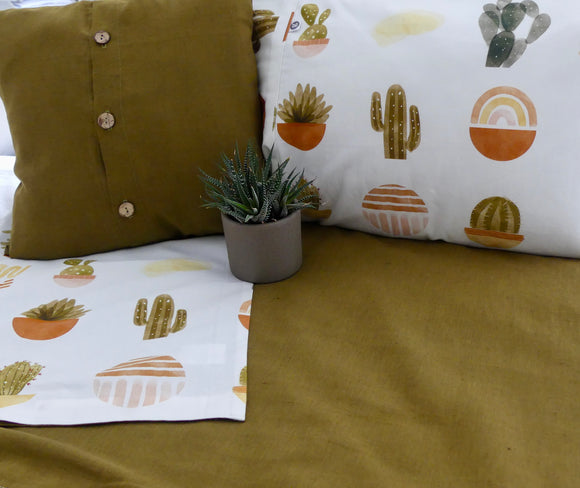 'BOHO CACTUS' doona cover/set - cot