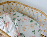 'PEONY' sweet pea gauze baby wrap/swaddle